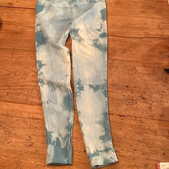 Spiritual Gangster Mermaidcore Blue Tie Dye Leggings with Side Cutouts XS/S - Picture 3 of 6